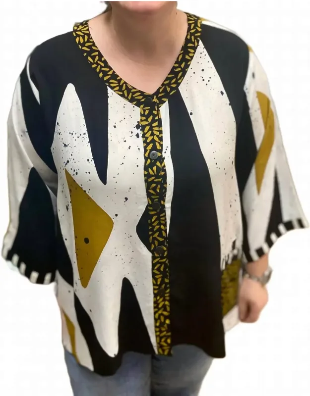 Hourglass Three Quarter Sleeve Top