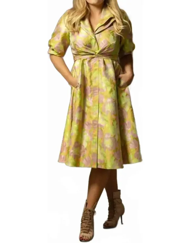 A-line Dress With Belt