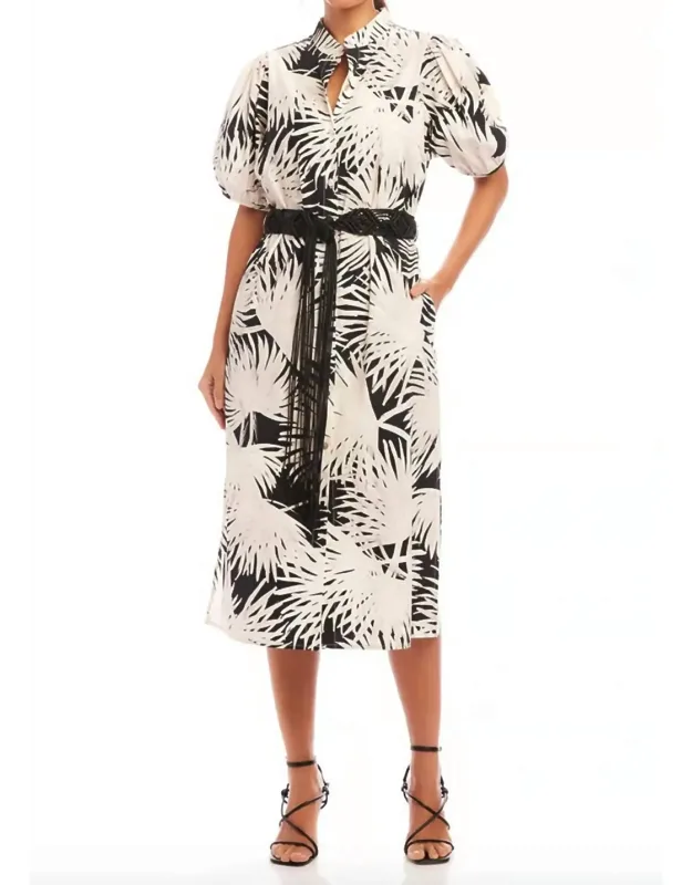 Puff Sleeve Shirt Dress