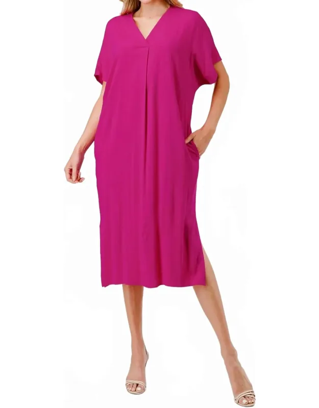 Aria V-neck Midi Dress