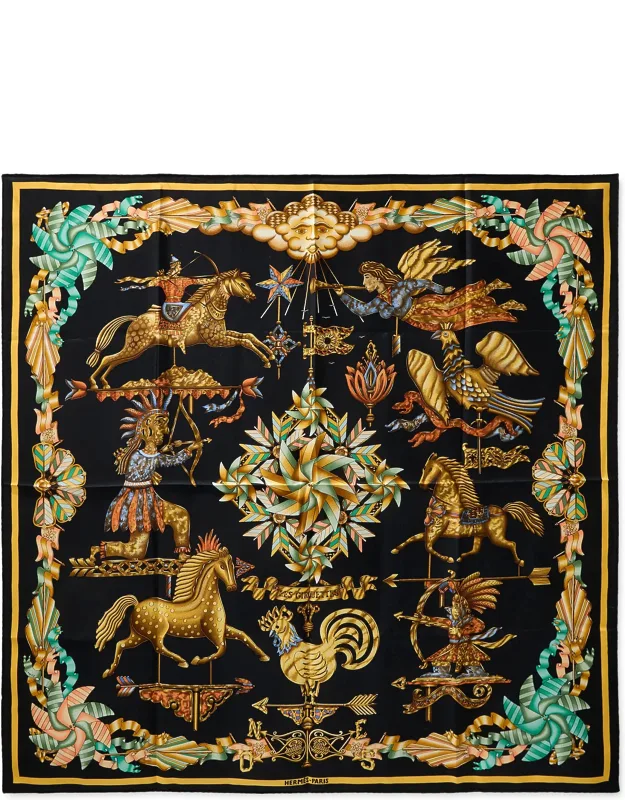 Les Girouettes Silk Scarf