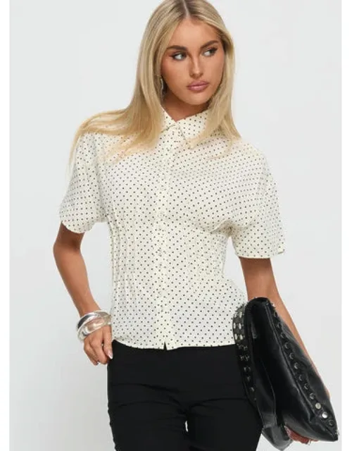 Cinched Short Sleeve Shirt