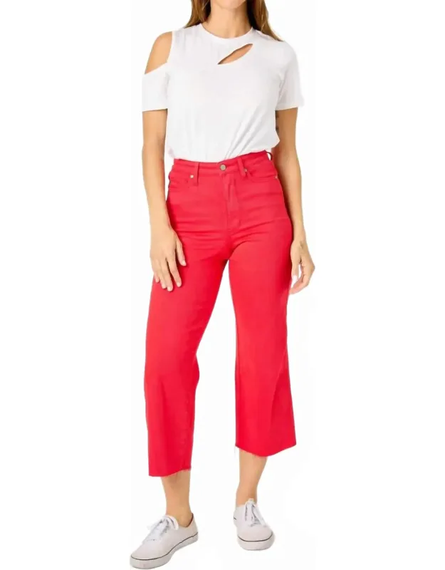 Tummy Control Crop Jeans