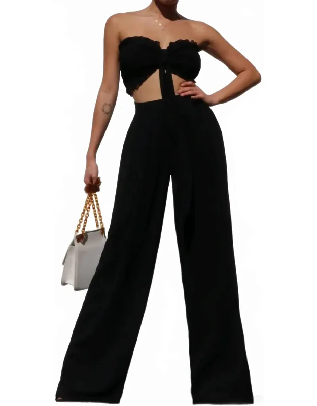 Alana Strapless Top And Pants Set