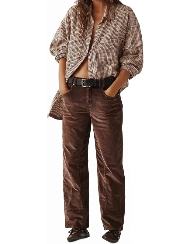 Risk Taker Cord Straight Leg Pants