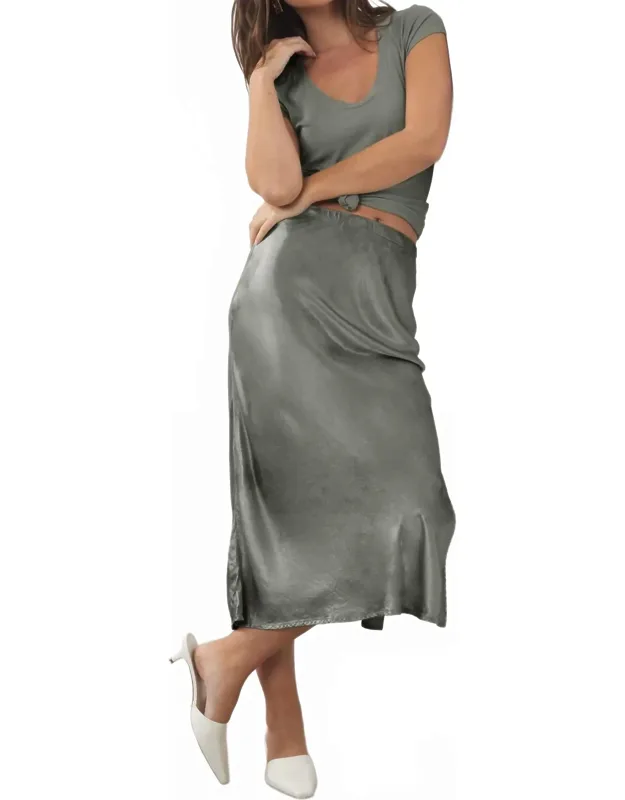 Silky Slip Skirt