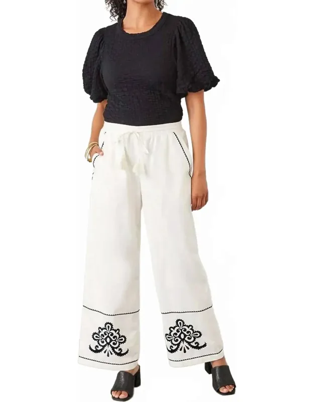 Embroidered Pants