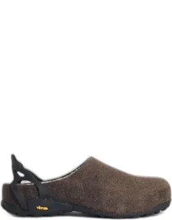 Hiking Slippers In Leather Blend Sherpa