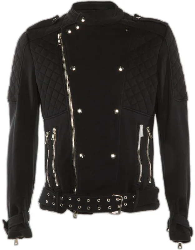 Quilted Biker Jacket