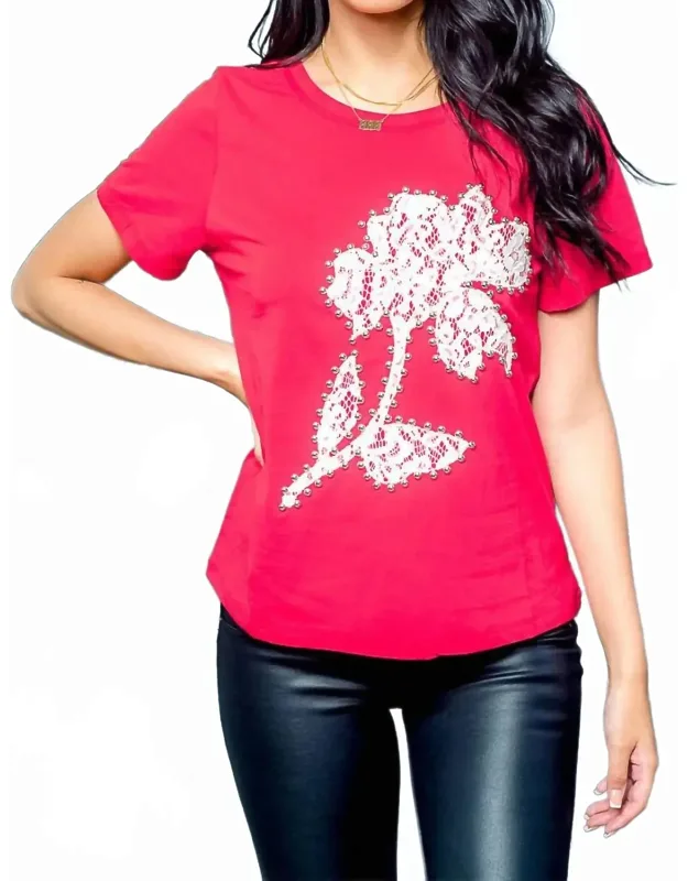 Lace And Rivets Short Sleeved Tee