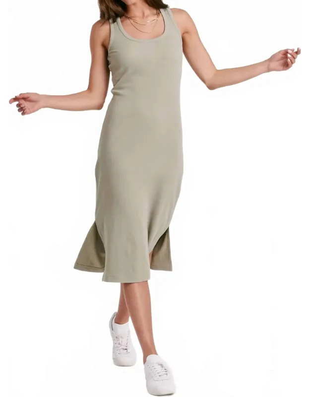 Britta Side Slit Midi Dress