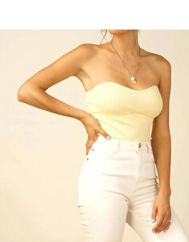 Strapless Knit Tube Top