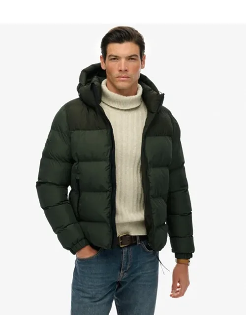 Colourblock Hooded Puffer Jacket