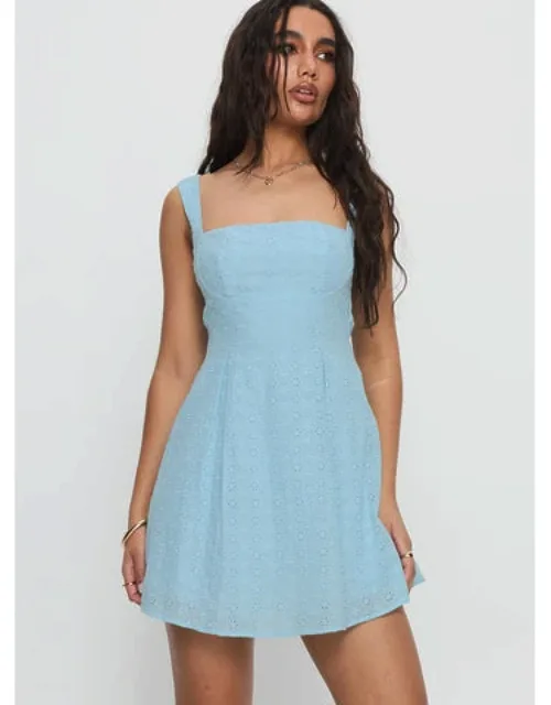 Embroidered Mini Dress