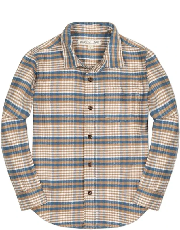Single-pocket Flannel Shirt