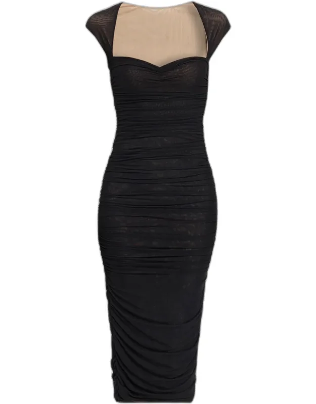 Mesh Midi Dress