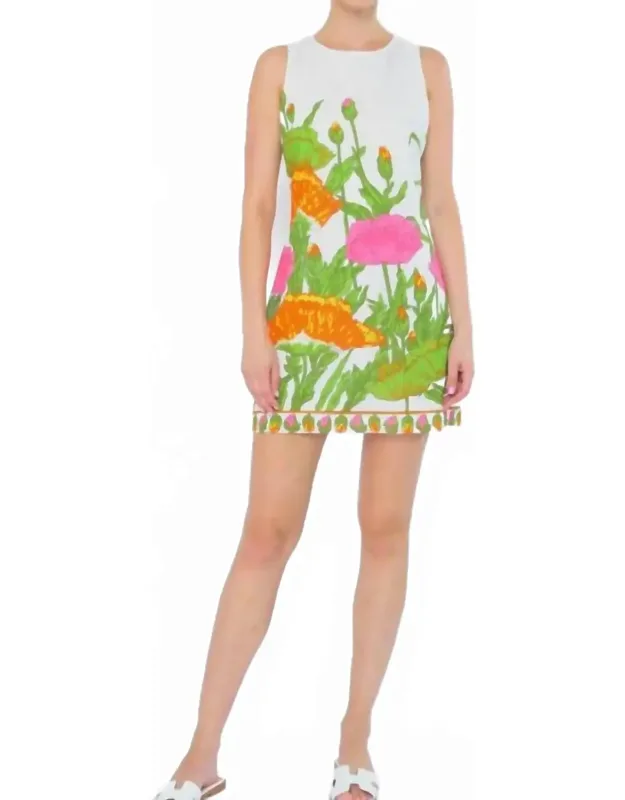 Shift Dress In Bali Print