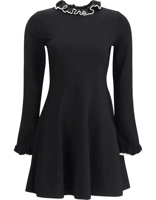 Knit Dress With Volants