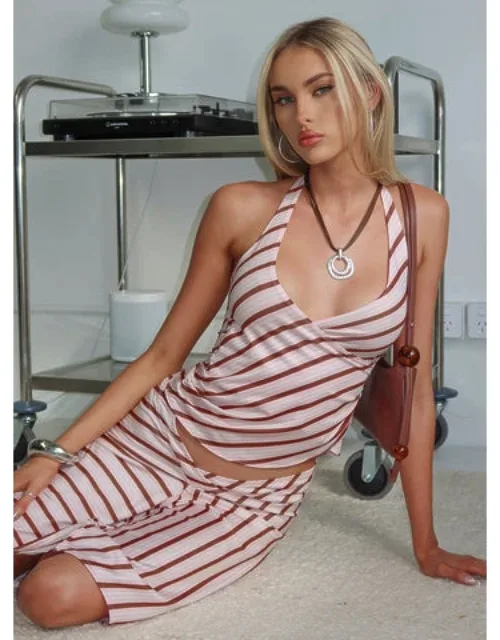 Fayez Top Diagonal Stripe
