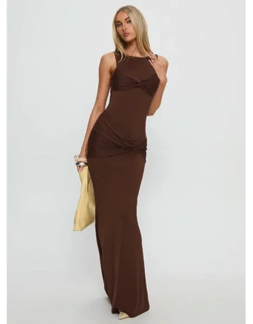 Pivotal Twist Detail Maxi Dress