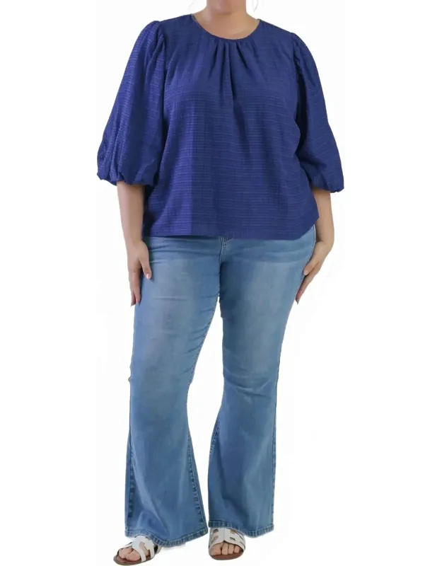 Harly Crew Neck 3/4 Sleeve Top