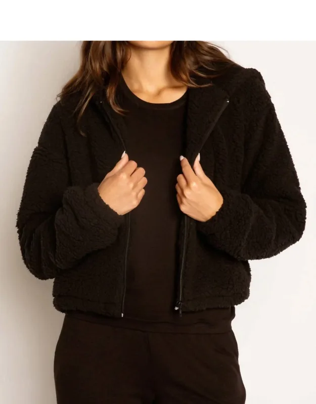 Let's Get Cozy Hooded Zip-up Jacket