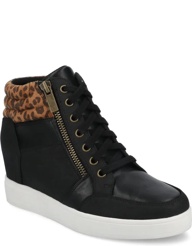 Clarity High Top Wedge Sneakers
