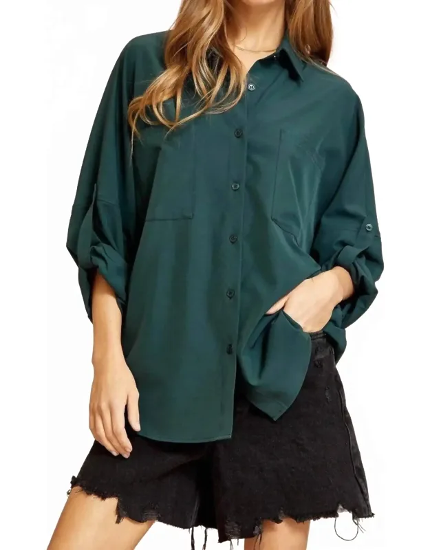 Relaxed Button Down Shirt
