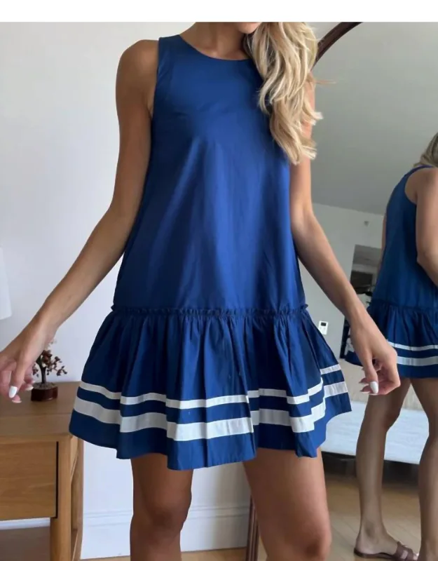 Flared Hem Mini Dress