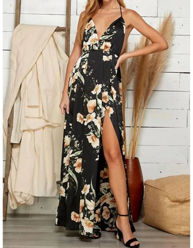 Halter Neck Maxi Dress