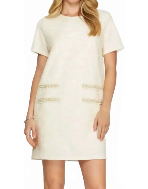 Ivy Pearl Studded Mini Dress