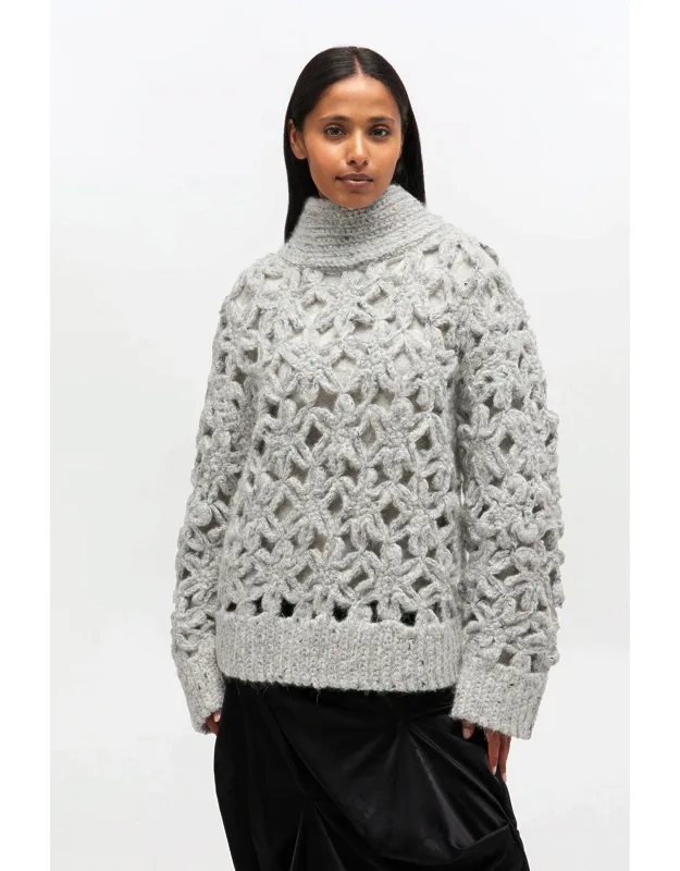 Flower Crochet Sweater