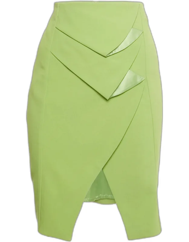 Crepe Pencil Skirt