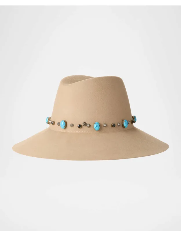 Studded Wool Felt Hat