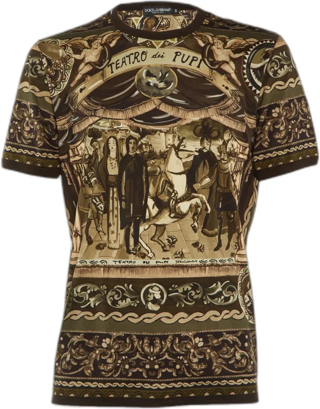 Teatro Dei Pupi Print Cotton T-shirt