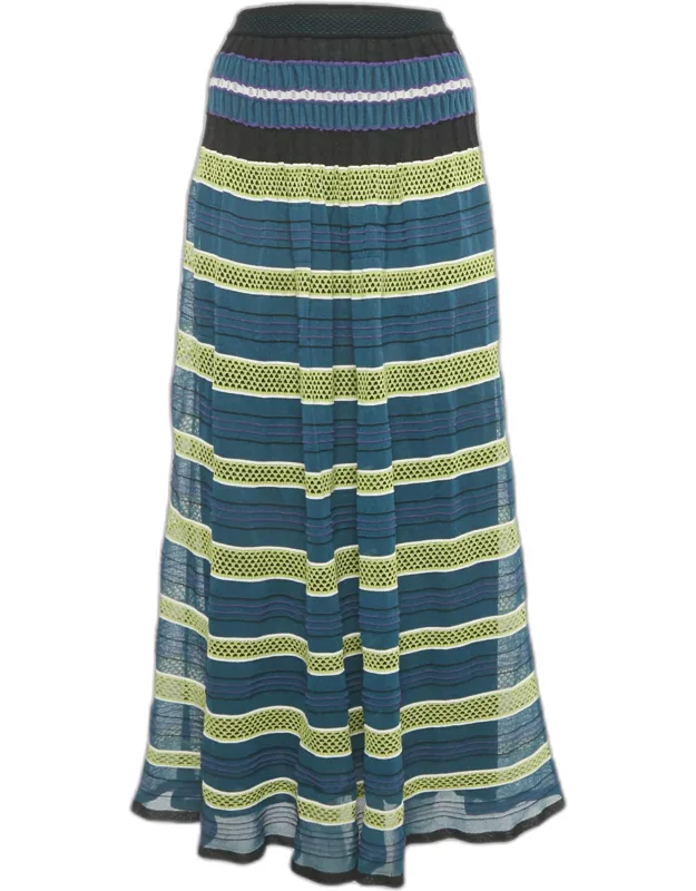 Patterned Knit Maxi Skirt
