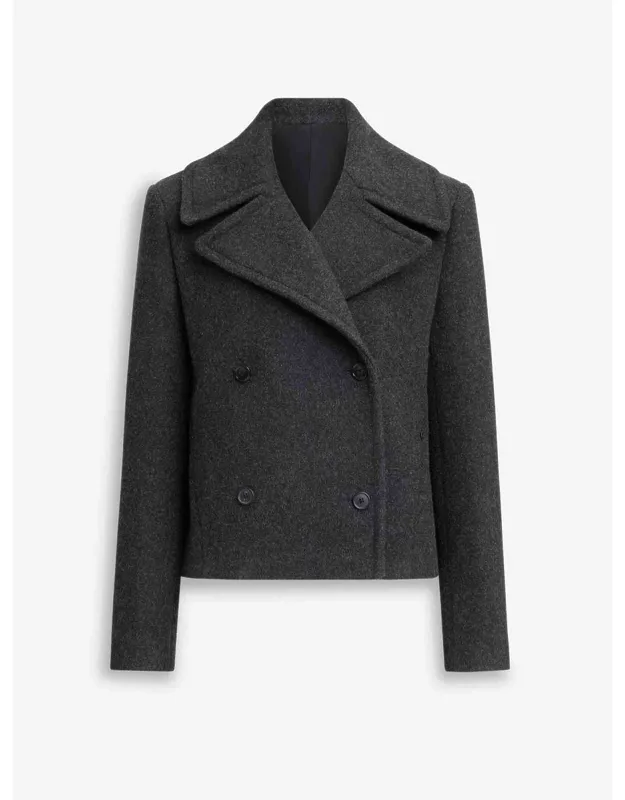 Short Merino Wool Coat
