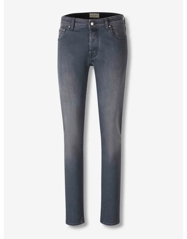 Slim Jeans With High-quality Cotton And Mid-rise Waist