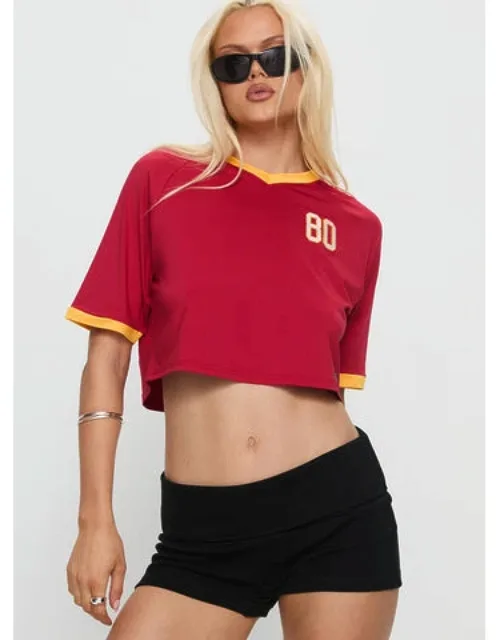 Cropped Soccer Jersey Tee