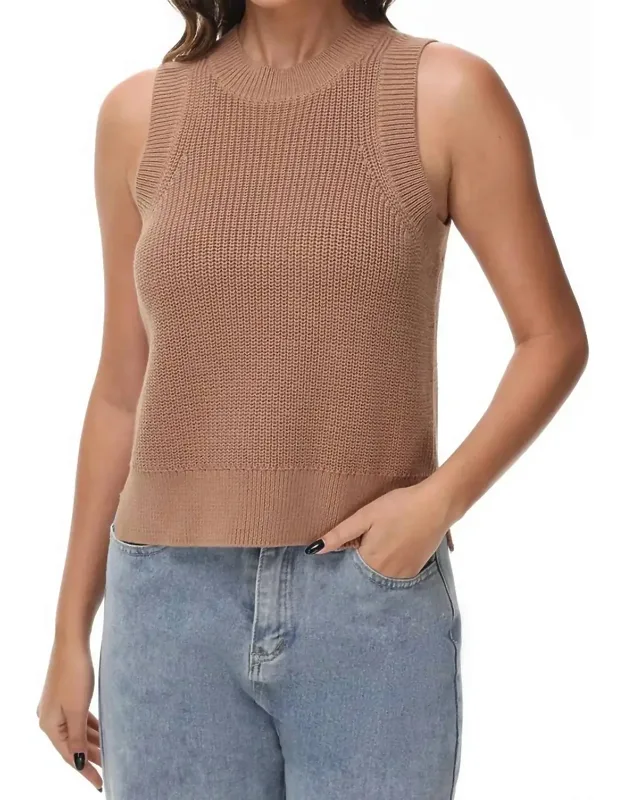 Demi High Neck Tank Top