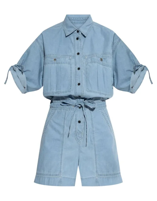 Isabel Marant Dress With Front Button Fastening And Tied Waist