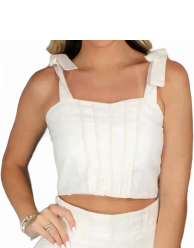 Eyelet Tank Top