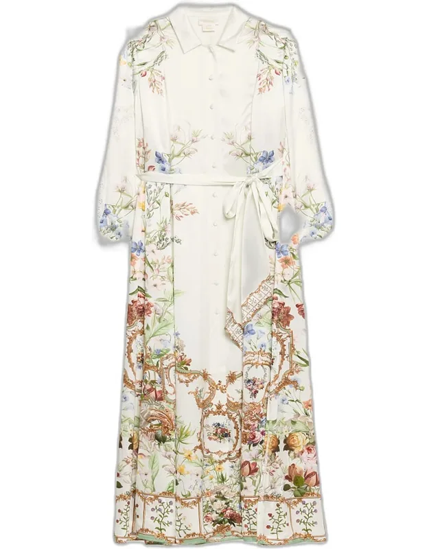 Dressing Room Drama Printed Trench Dress