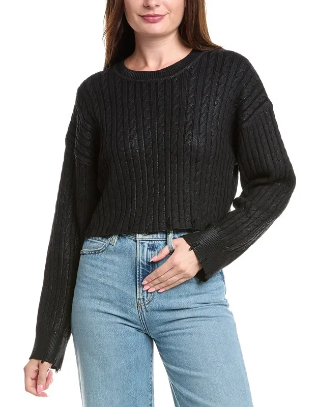 Cropped Wool-blend Sweater