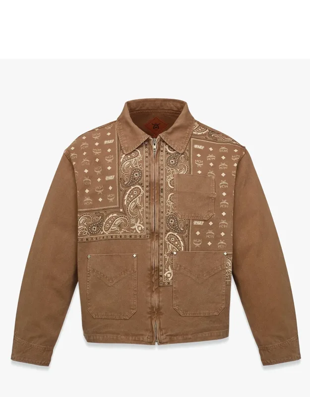 Bandana Monogram Jacket In Oxford Cotton