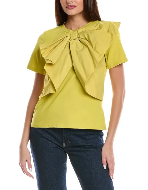 Bow Front Ruffle T-shirt