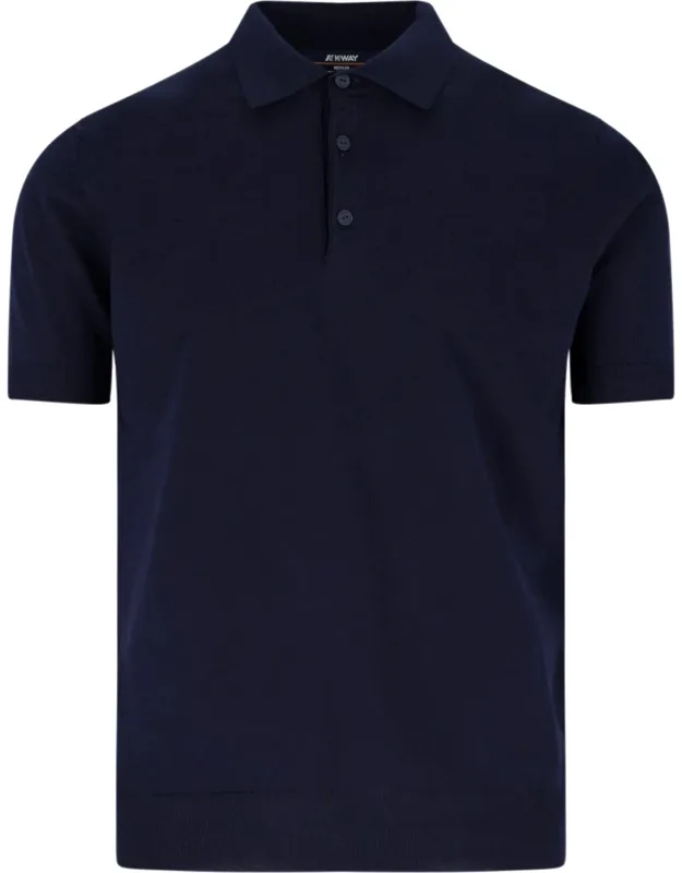 K-way Polo Shirt With Classic Collar And Short Sleeves