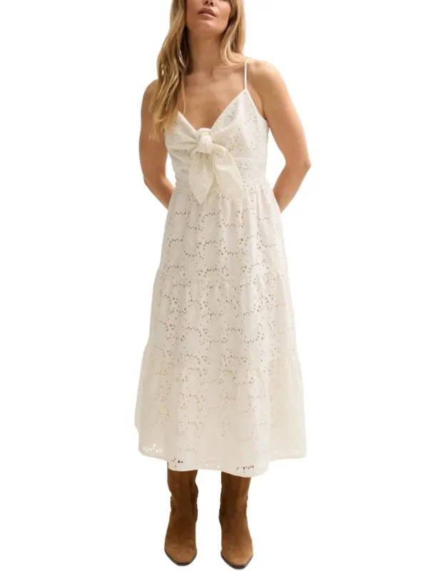 Onita Tiered Broderie Anglaise Midi Dress