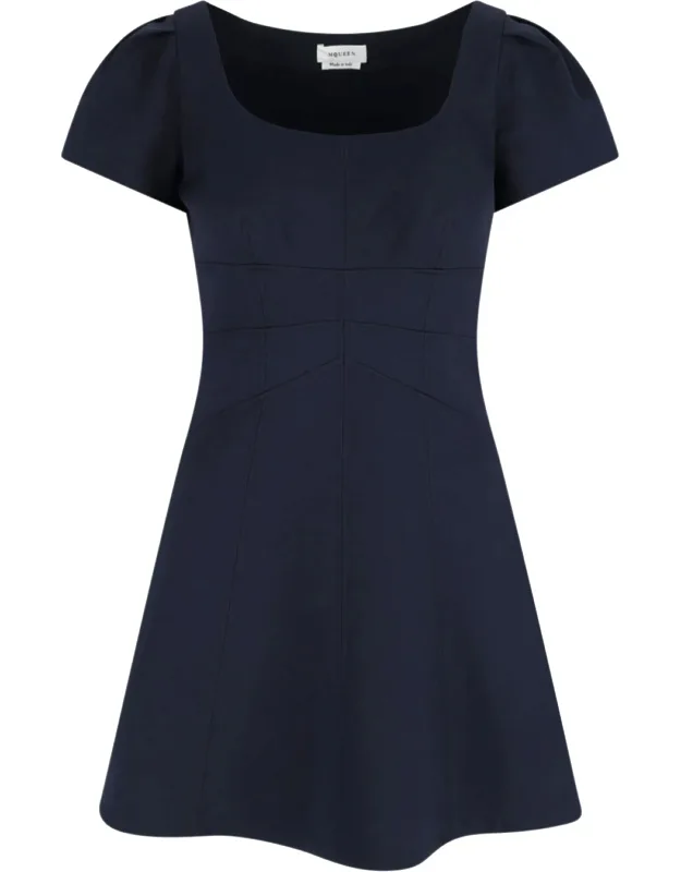 Wool And Silk Mini Dress
