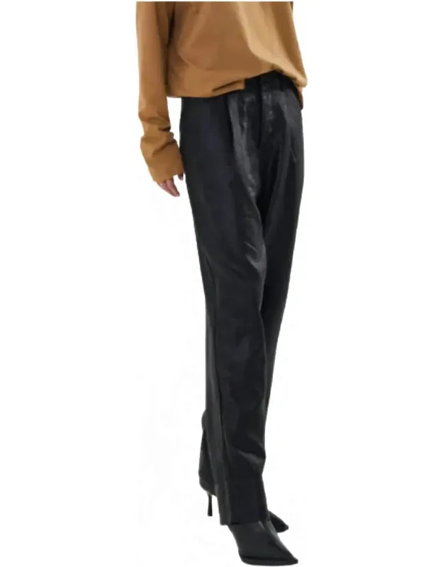 Glazed Pleat Pants